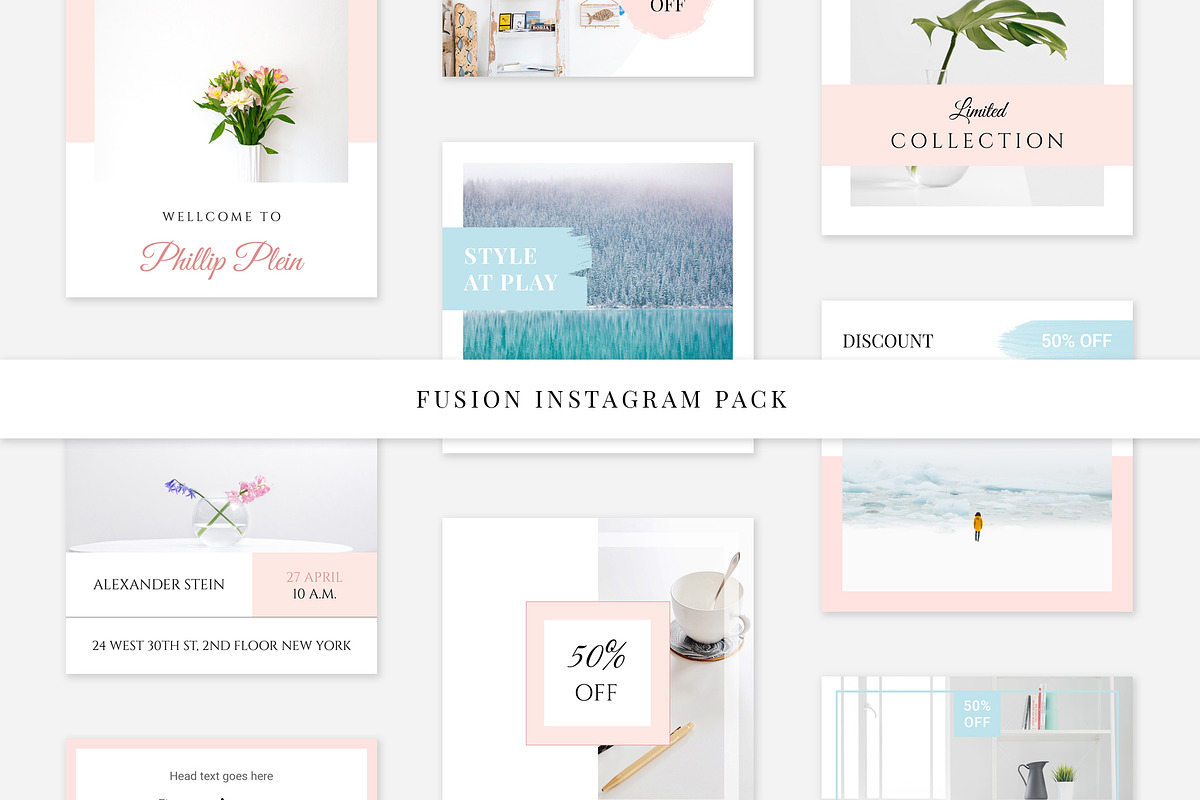Fusion Instagram Pack in Instagram Templates - product preview 8
