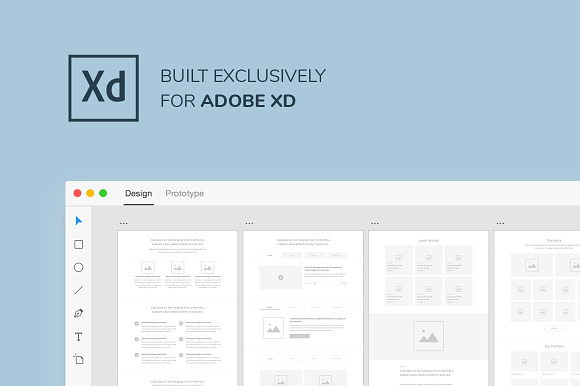 Optimum Wireframe Kit - Desktop in Wireframe Kits - product preview 1
