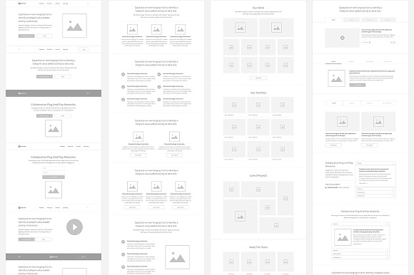 Optimum Wireframe Kit - Desktop in Wireframe Kits - product preview 2