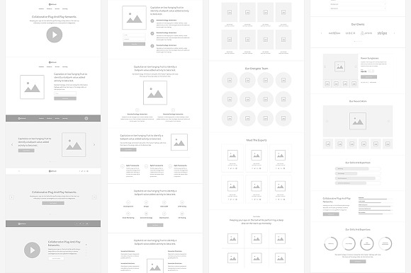 Optimum Wireframe Kit - Desktop in Wireframe Kits - product preview 3