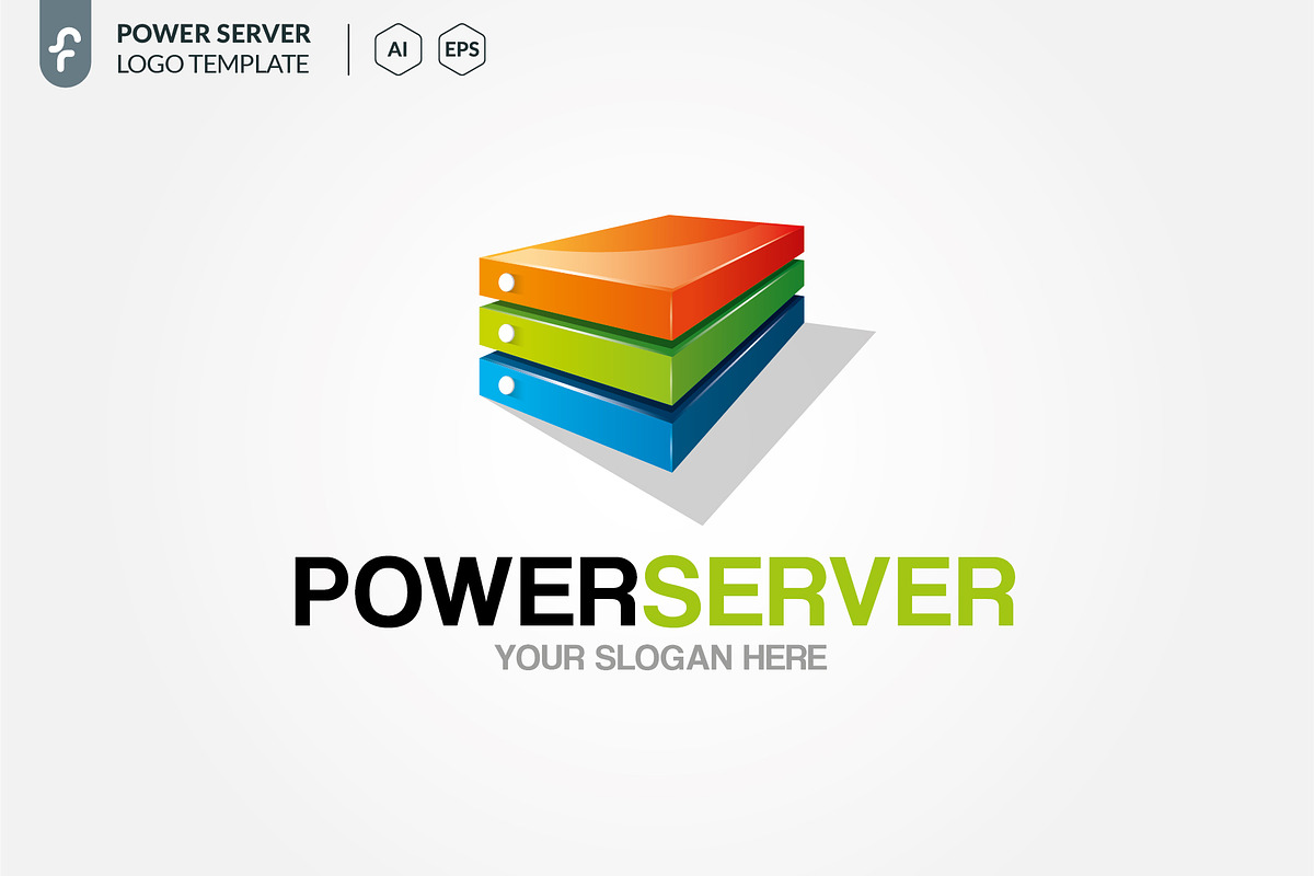 Power Server Logo in Logo Templates - product preview 8