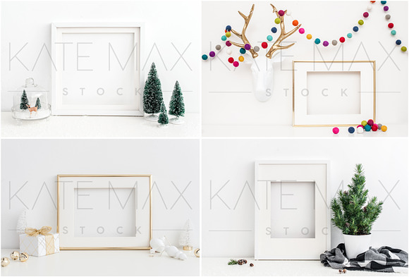 Christmas Frames Stock Photo Bundle  in Product Mockups - product preview 1