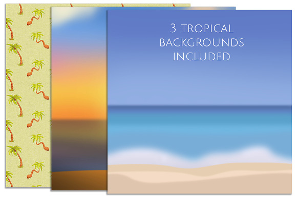 Aloha Hawaiian Luau Clip Art Set in Illustrations - product preview 2