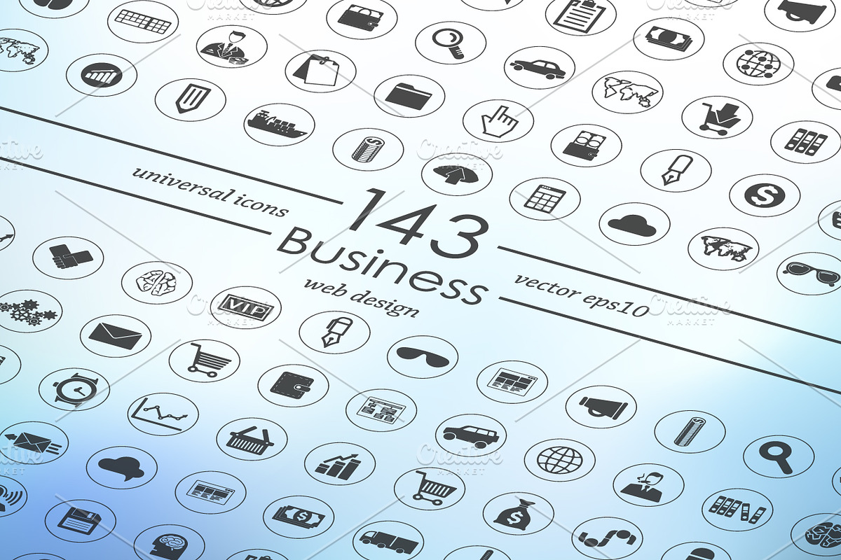 143 BUSINESS icons in Business Icons - product preview 8