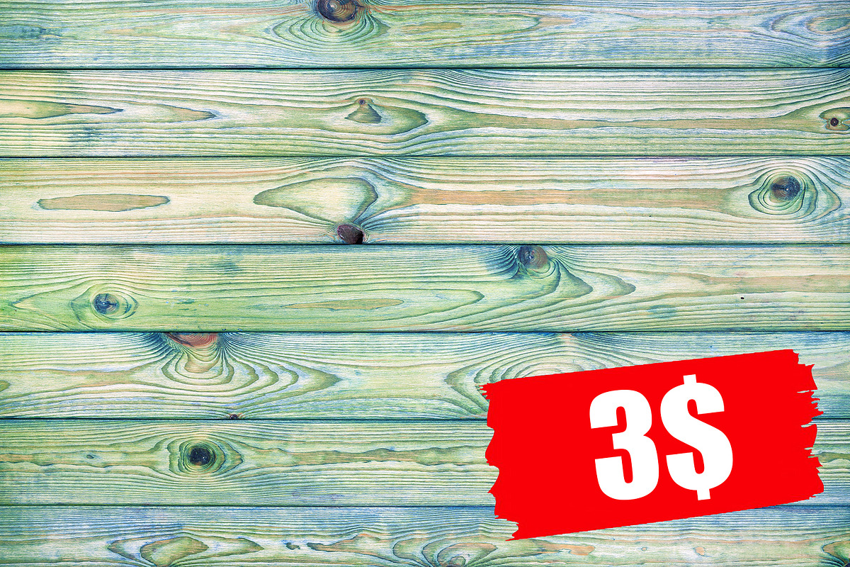 Light blue and green wooden background, old scratched wood in Textures - product preview 8
