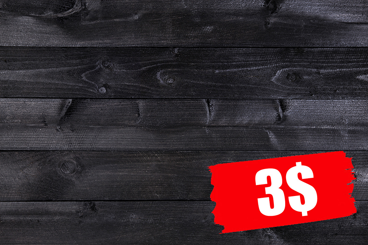 Black wooden background in Textures - product preview 8