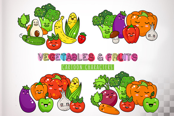 Cartoon funny vegetable. in Illustrations - product preview 1
