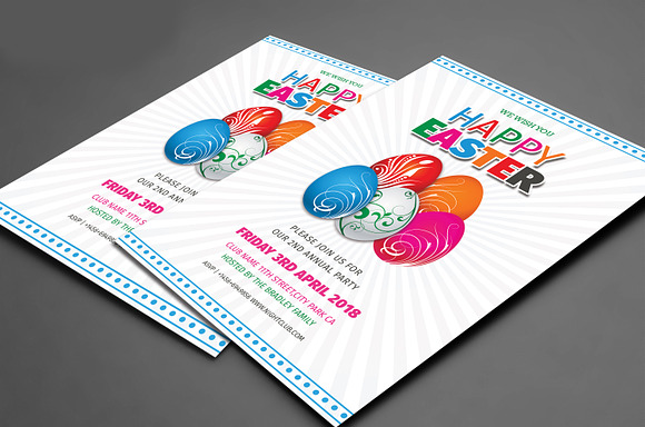 Happy Easter Party Flyer Template in Flyer Templates - product preview 2