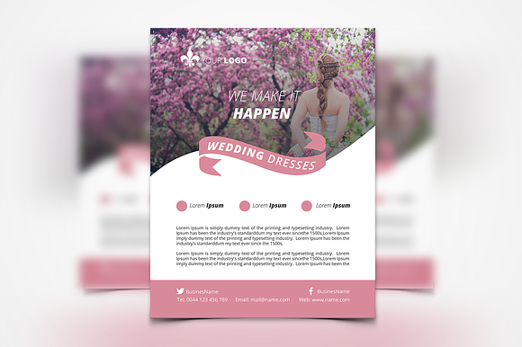 Wedding Dresses Flyers in Flyer Templates - product preview 2