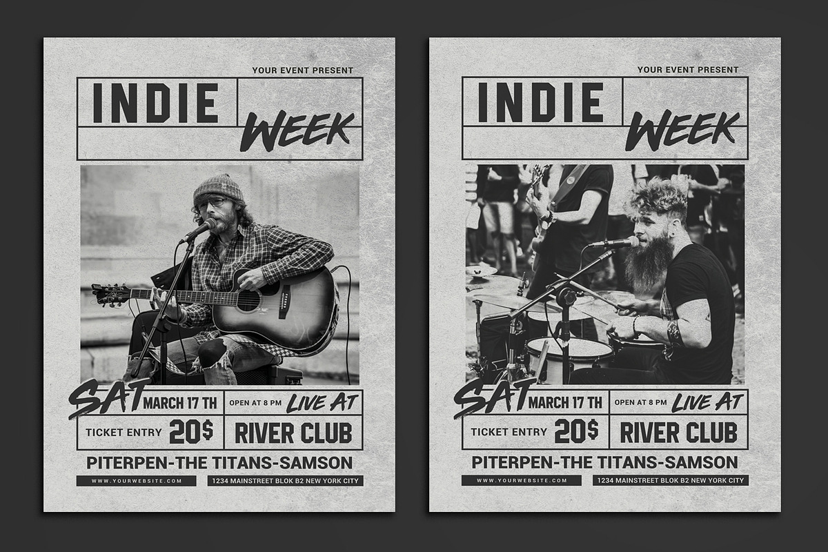 Indie Week Flyer in Flyer Templates - product preview 8