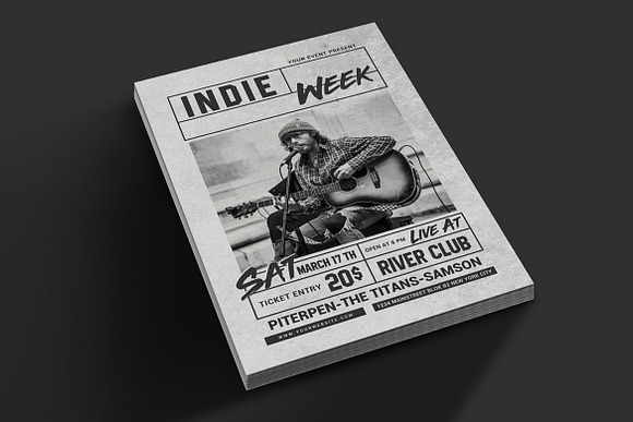Indie Week Flyer in Flyer Templates - product preview 2