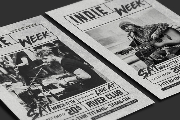 Indie Week Flyer in Flyer Templates - product preview 3