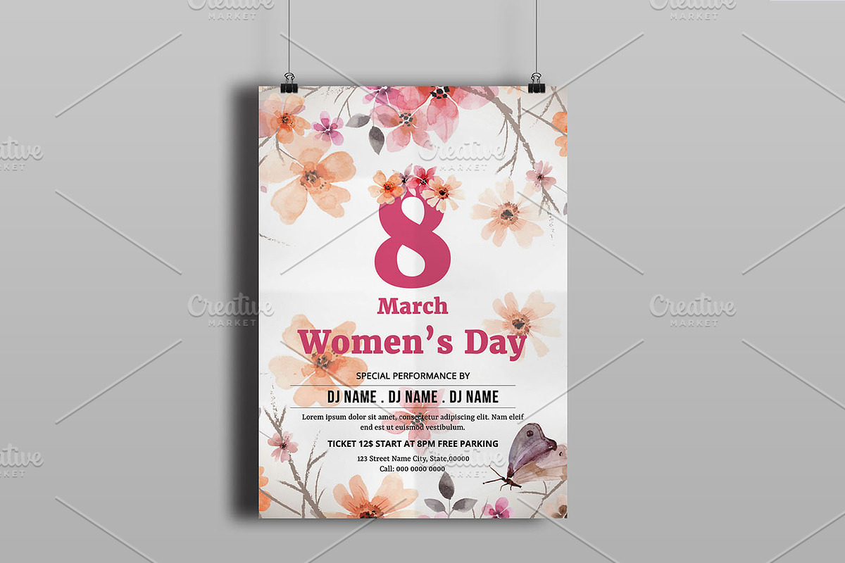 Women's Day Flyer -V780 in Flyer Templates - product preview 8
