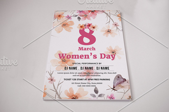 Women's Day Flyer -V780 in Flyer Templates - product preview 3