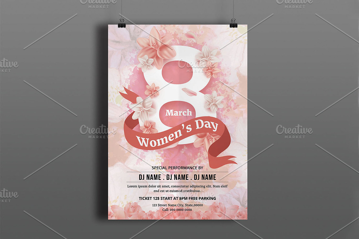 Women's Day Flyer -V781 in Flyer Templates - product preview 8