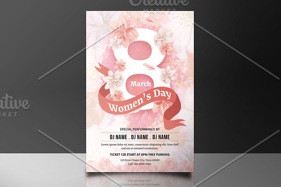 Women's Day Flyer -V781 in Flyer Templates - product preview 3