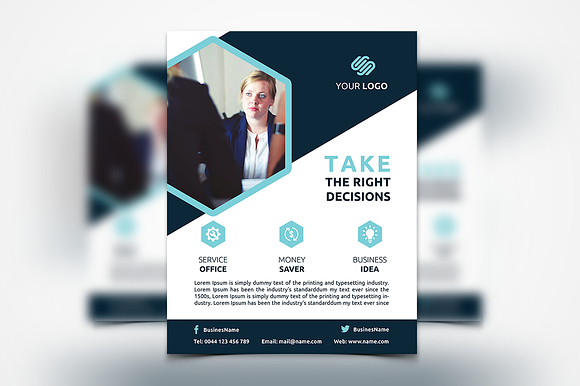 Business Flyers - 4 Templates in Flyer Templates - product preview 1