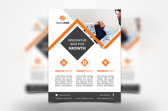 Business Flyers - 4 Templates in Flyer Templates - product preview 2