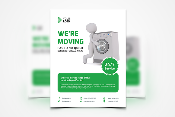 Moving Services Flyers in Flyer Templates - product preview 1
