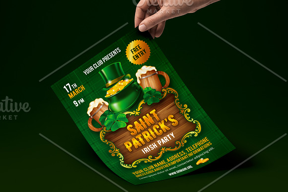 Saint Patricks Day Flyer Template in Flyer Templates - product preview 1