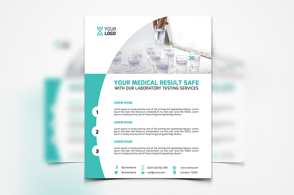 Laboratory Flyers - 4 Templates in Flyer Templates - product preview 4