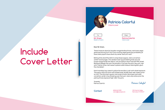 Colorful Resume/CV in Resume Templates - product preview 2