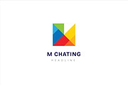 M chating logo.