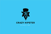 Crazy hipster logo.