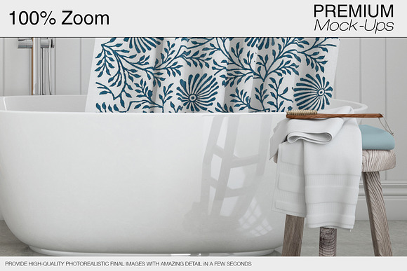 Bath Curtain Mockup Pack in Product Mockups - product preview 3