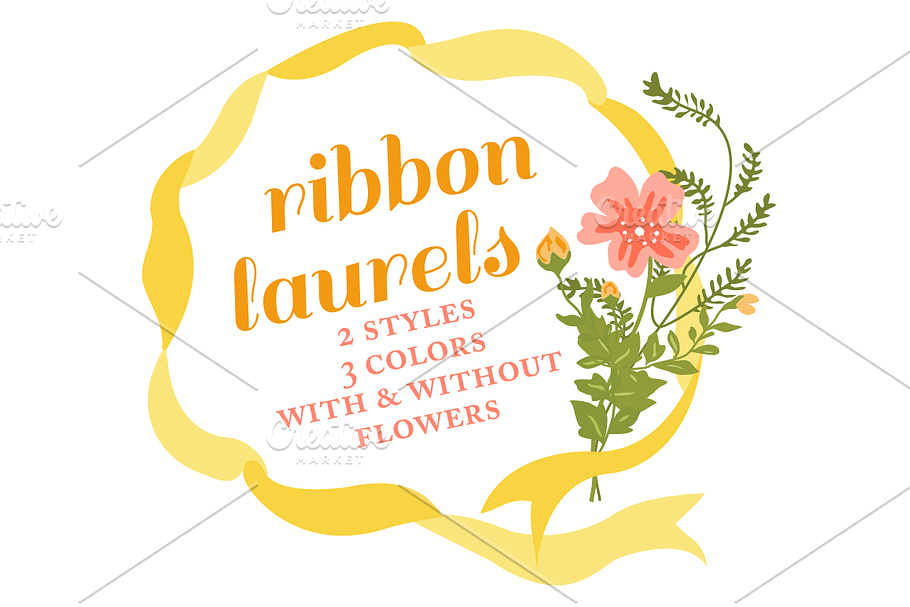 Ribbon Wreaths & Floral Laurels