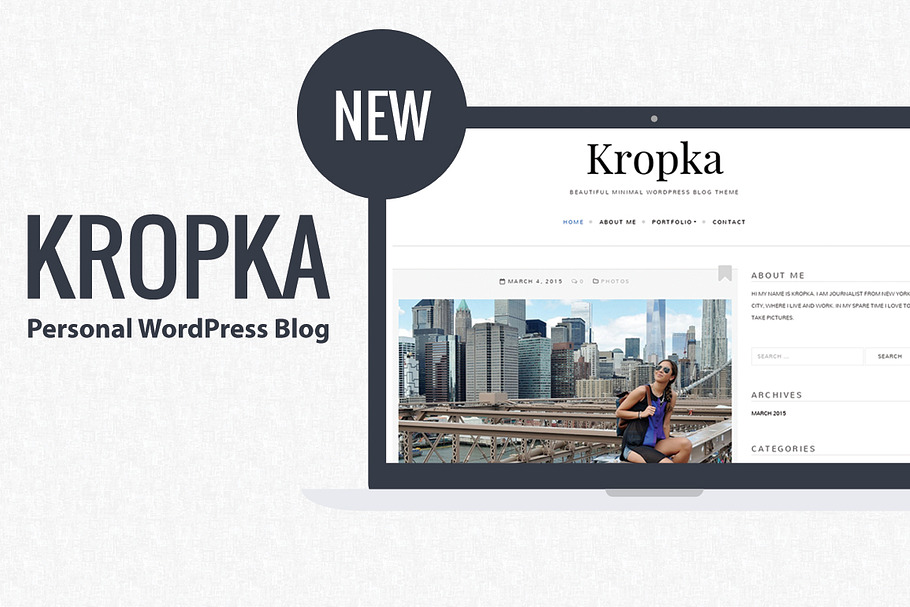 Kropka-Personal WordPress Blog Theme