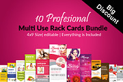 10 Multi Use Rack Card Bundle