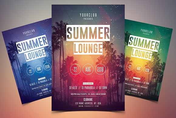 BUNDLE 50% OFF - 3 Summer PSD Flyers in Flyer Templates - product preview 1