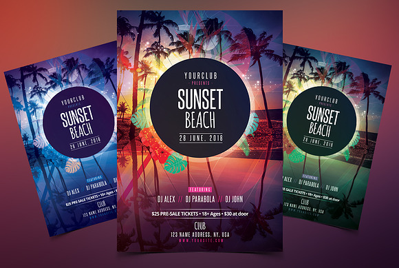 BUNDLE 50% OFF - 3 Summer PSD Flyers in Flyer Templates - product preview 3