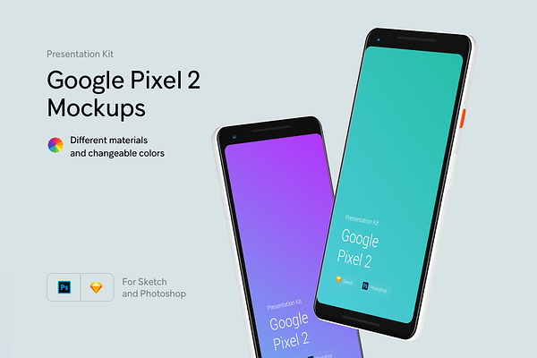 Google Pixel 2 Mockups | Presentatio