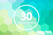 30 Hexagonal Backgrounds . Vol 1,2&3