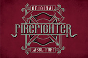 Firefighter Modern Label Typeface