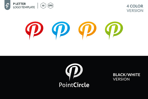 Point Circle Logo in Logo Templates - product preview 3
