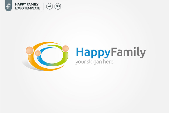 Happy Family Logo in Logo Templates - product preview 1
