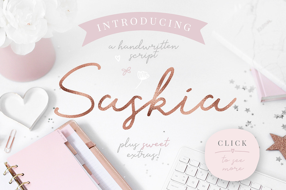 Saskia Script Font in Script Fonts - product preview 8