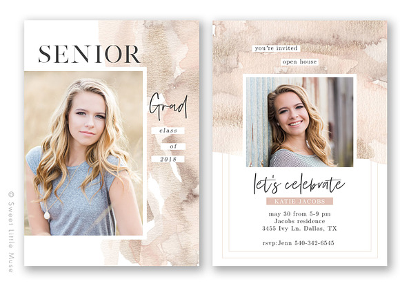 Graduation Announcement Template in Card Templates - product preview 1