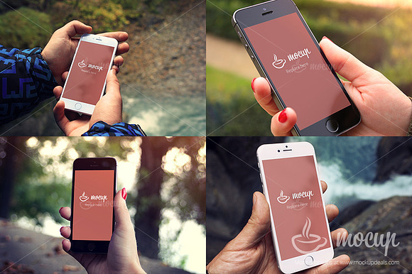 Upgrade! 20 PSD iPhone Mockup 5s, 6 in Mobile & Web Mockups - product preview 2