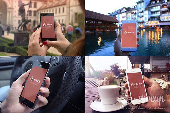 Upgrade! 20 PSD iPhone Mockup 5s, 6 in Mobile & Web Mockups - product preview 3