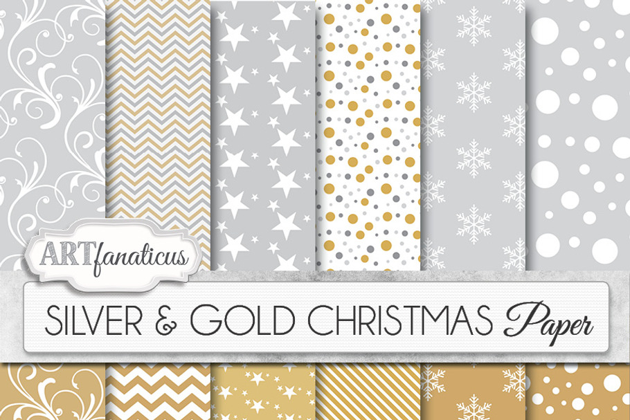 SILVER & GOLD CHRISTMAS in Patterns - product preview 8