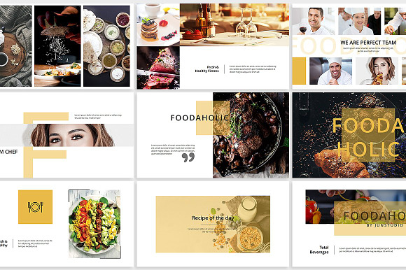Foodaholic Presentation Template in Google Slides Templates - product preview 4