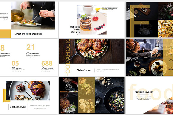 Foodaholic Presentation Template in Google Slides Templates - product preview 5