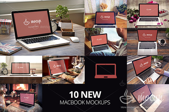 Upgrade! 20 PSD MacBook Mockup in Mobile & Web Mockups - product preview 1
