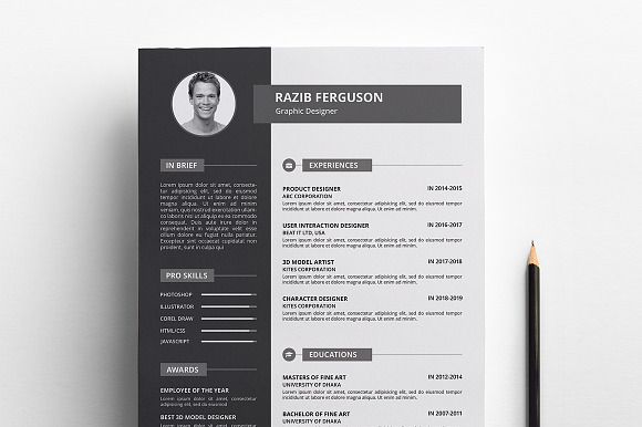 Resume / CV in Resume Templates - product preview 3