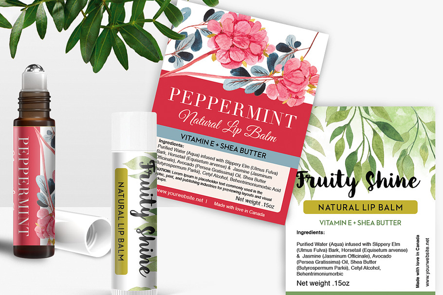 Perfume Roller Ball Label Template