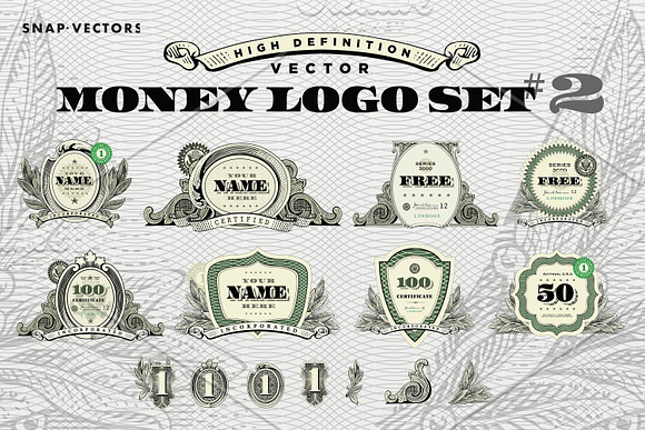Vector Money Logo Set #2 in Logo Templates - product preview 2
